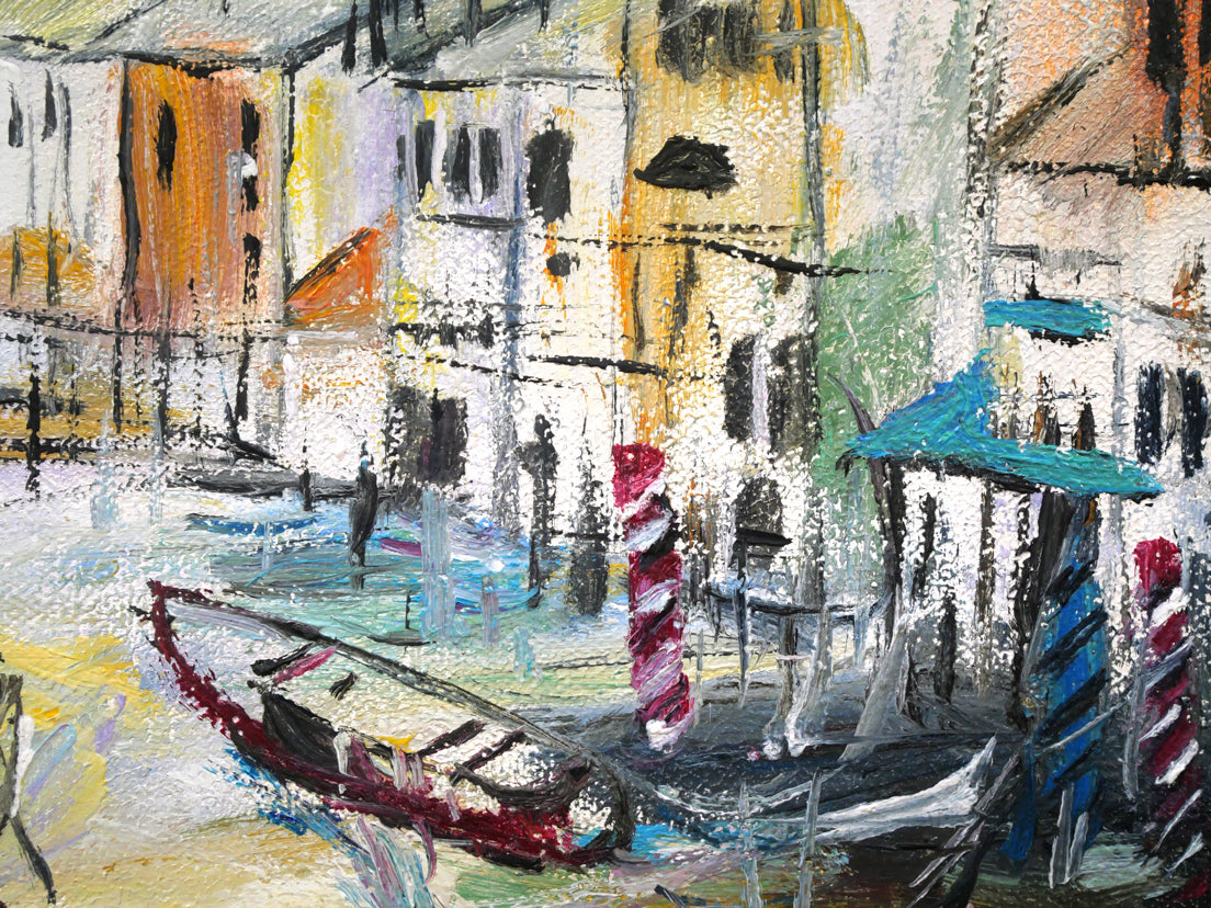 島岡和博「ベニス」油絵・SM 拡大画像4