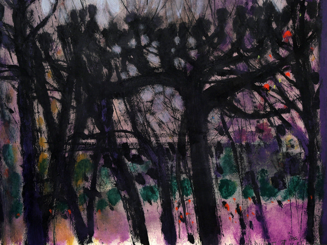 清水康夫「トローゼ通りの風車(パリ・モンマルトル)」水彩画(ガッシュ)・15号 拡大画像4