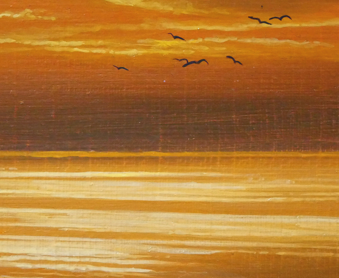 塩田満男「最北の海」油絵・F6号 拡大画像6