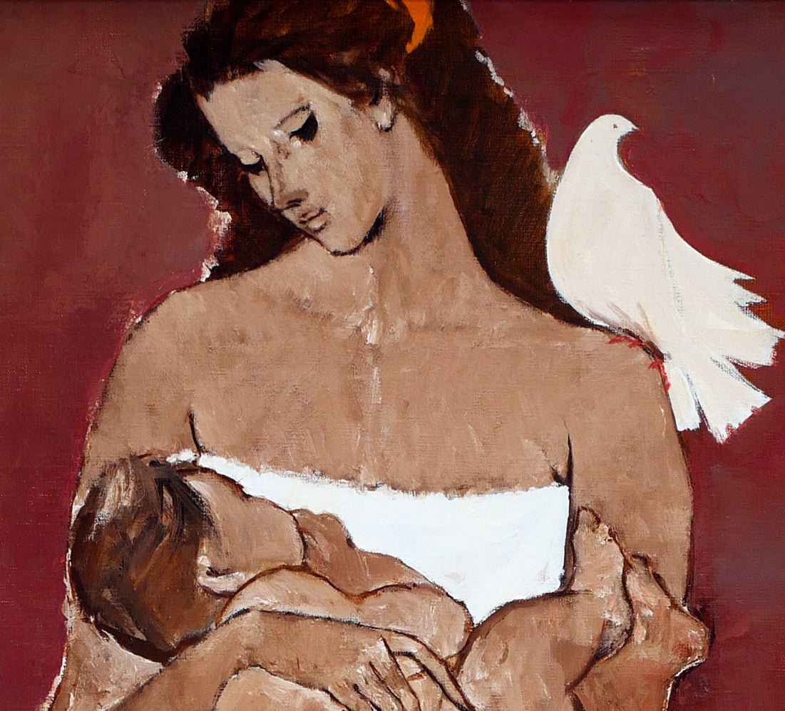 園田郁夫「路傍」油絵・F50号 拡大画像5