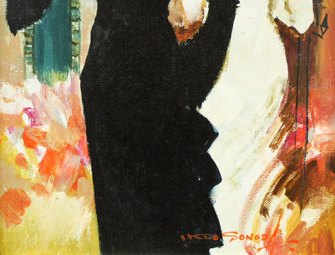 園田郁夫「スペイン紀行」油絵・F4号 拡大画像4