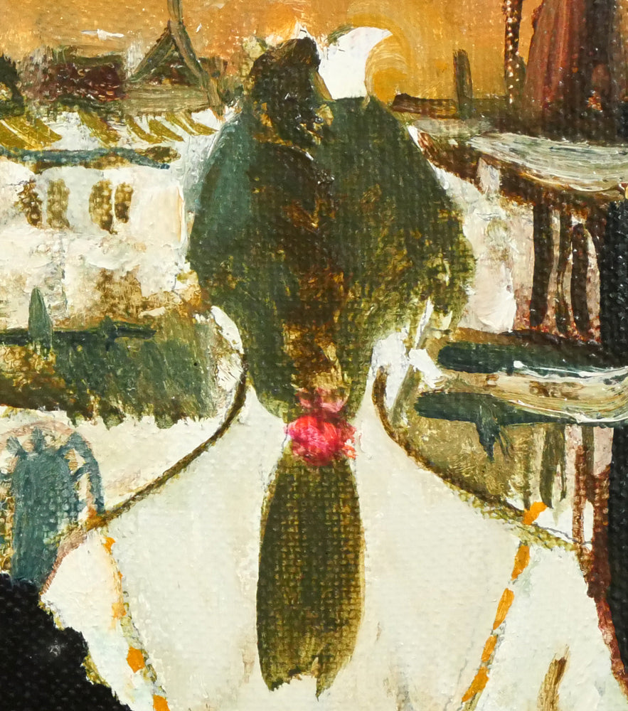 園田郁夫「スペイン紀行」油絵・F4号 拡大画像3