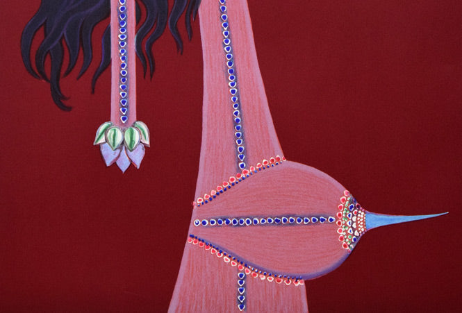 マックス・ワルター スワーンベリ「想像力のポートレート」リトグラフ 拡大画像2