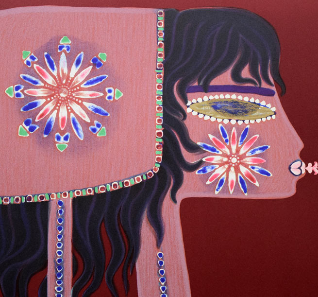 マックス・ワルター スワーンベリ「想像力のポートレート」リトグラフ 拡大画像3