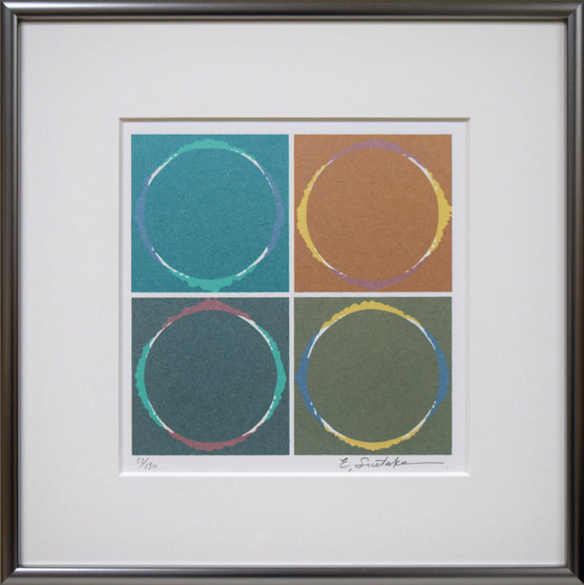 末武英一「無題(抽象)」シルクスクリーン版画