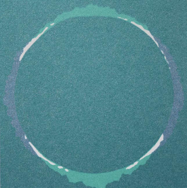 末武英一「無題(抽象)」シルクスクリーン版画 拡大画像1