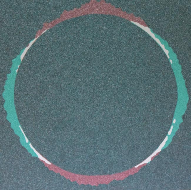 末武英一「無題(抽象)」シルクスクリーン版画 拡大画像3