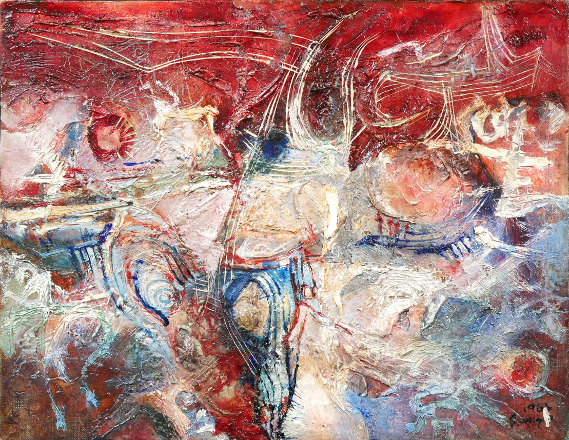 菅原弘記「ミトス」油絵・F6号 作品全体拡大画像