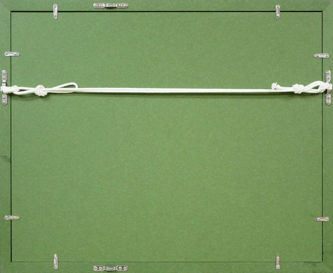 菅原弘記「ミトス」油絵・F6号 額縁裏側画像