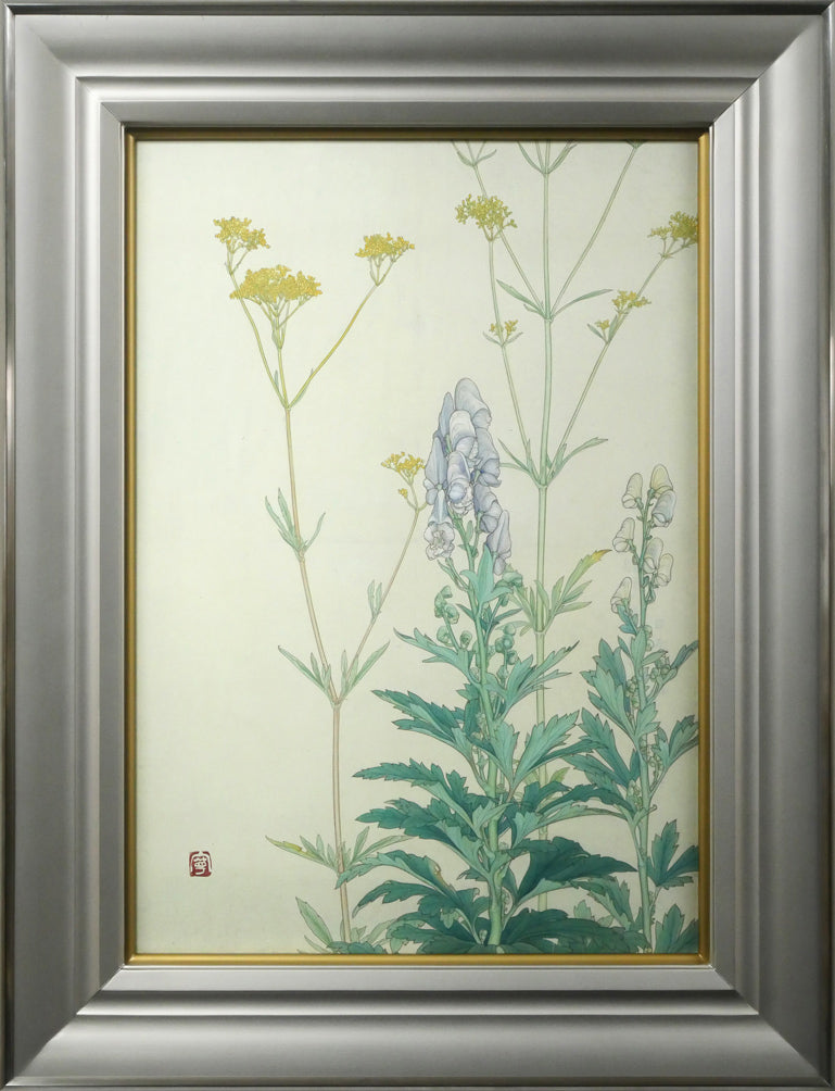 杉山寧「花」日本画・15号