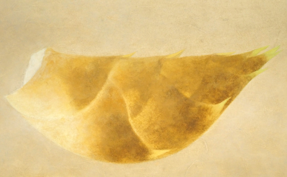 杉山寧「筍図」日本画・12号 拡大画像2