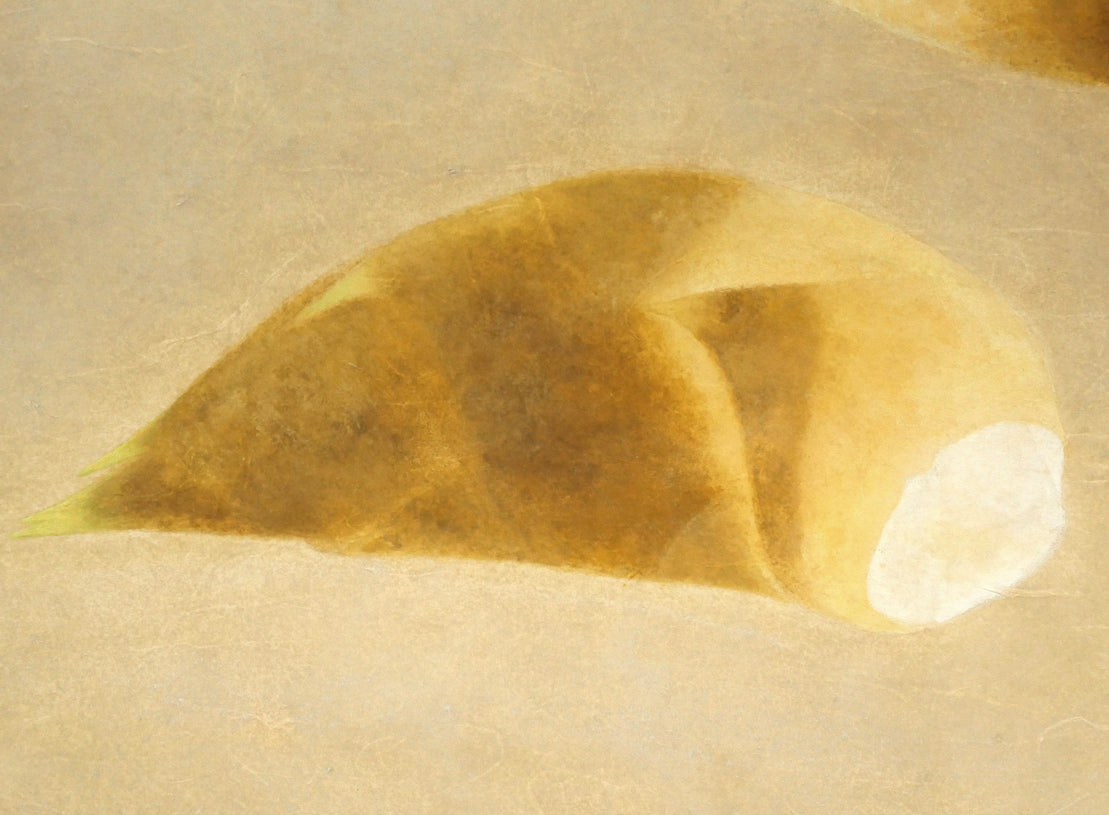 杉山寧「筍図」日本画・12号 拡大画像5