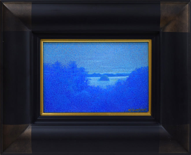 住吉 久志「瀬戸内の朝」油絵・SM