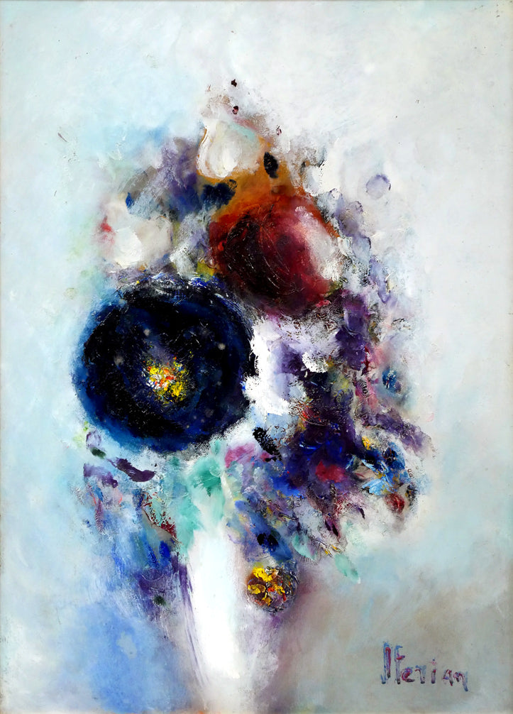 マルガリータ ステリアン(Margareta STERIAN)「ファンタジック・ブーケ」油絵・変形10号 作品全体画像