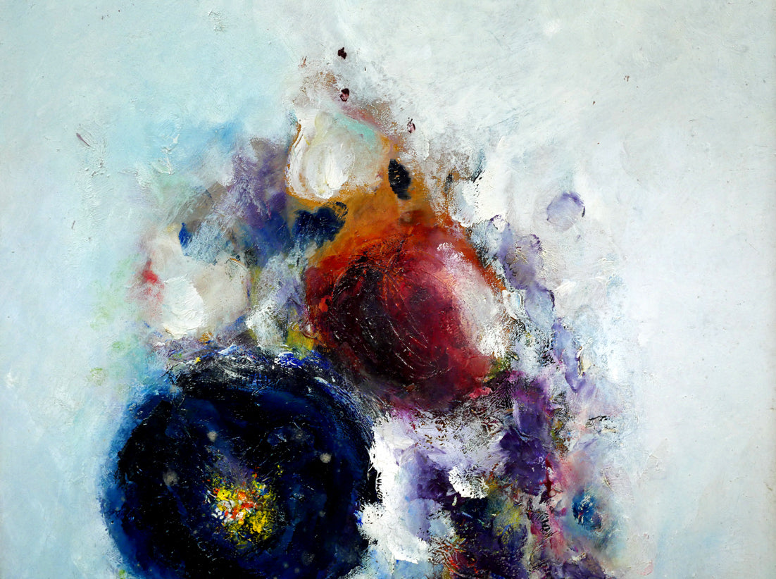 マルガリータ ステリアン(Margareta STERIAN)「ファンタジック・ブーケ」油絵・変形10号 拡大画像1