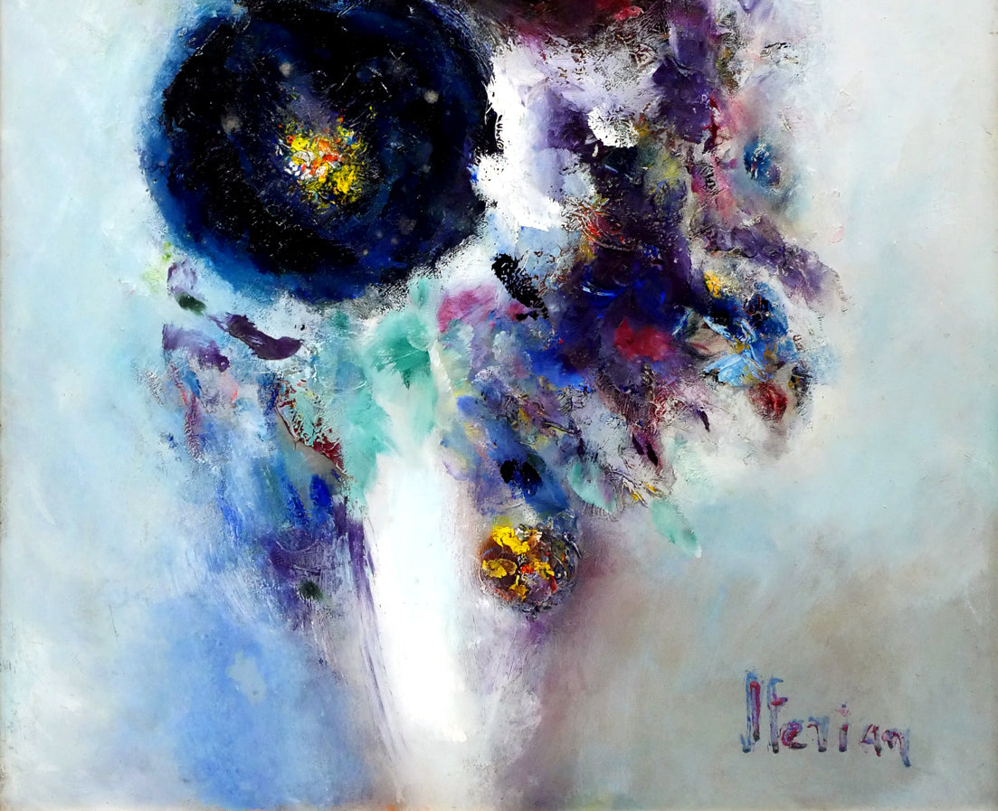 マルガリータ ステリアン(Margareta STERIAN)「ファンタジック・ブーケ」油絵・変形10号 拡大画像2