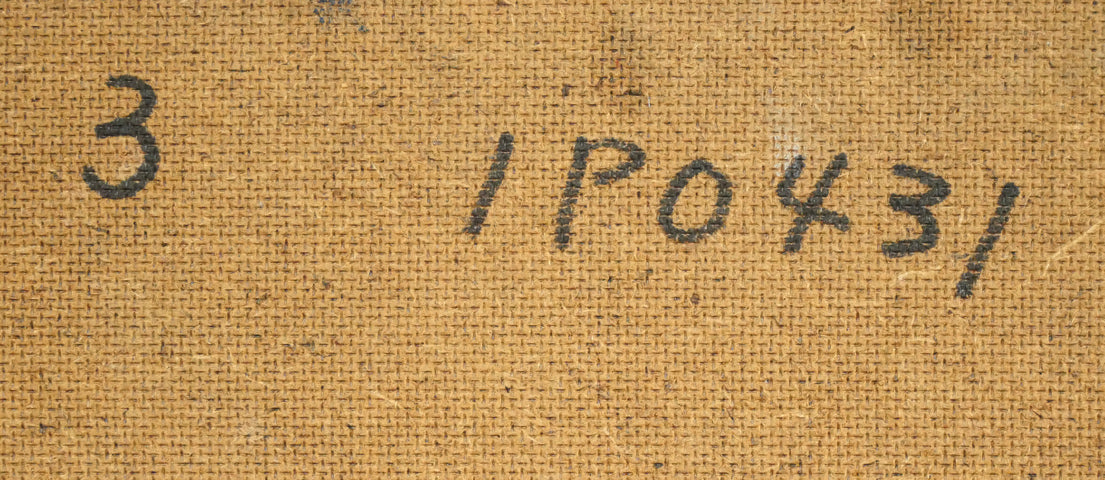 マルガリータ ステリアン(Margareta STERIAN)「ファンタジック・ブーケ」油絵・変形10号 裏側拡大画像