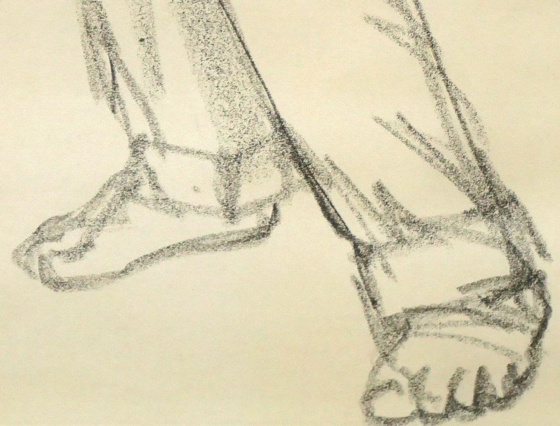 鈴木吾郎「人物像」鉛筆デッサン・5号 拡大画像5