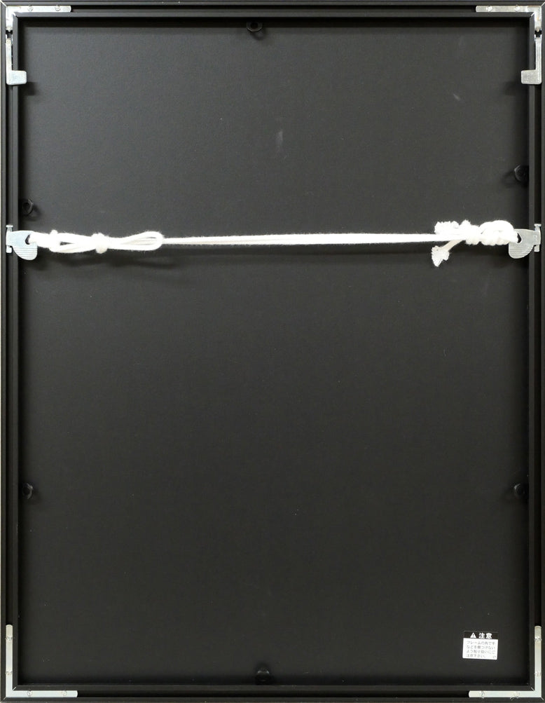 鈴木吾郎「人物像」鉛筆デッサン・5号 額縁裏側画像