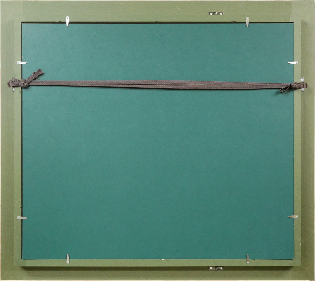 鈴木マサハル「FIRENZE(イタリア・フィレンツェ)」油絵・F10号 額縁裏側画像