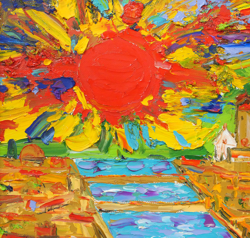 鈴木マサハル「FIRENZE(イタリア・フィレンツェ)」油絵・F10号 拡大画像1