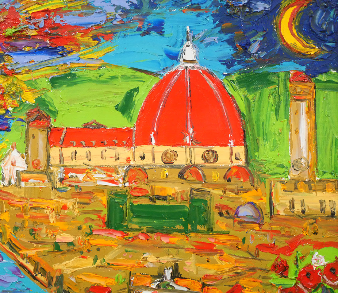 鈴木マサハル「FIRENZE(イタリア・フィレンツェ)」油絵・F10号 拡大画像2