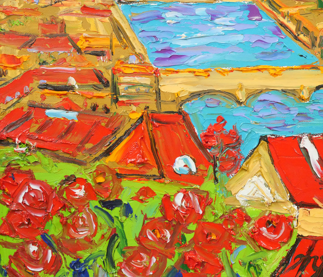 鈴木マサハル「FIRENZE(イタリア・フィレンツェ)」油絵・F10号 拡大画像3