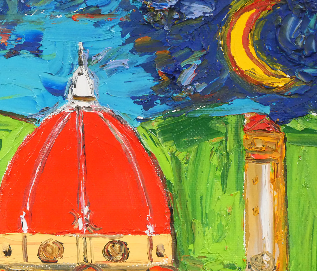 鈴木マサハル「FIRENZE(イタリア・フィレンツェ)」油絵・F10号 拡大画像6