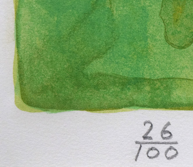 鈴木信太郎「人形」リトグラフ 限定番号(ed,26/100)