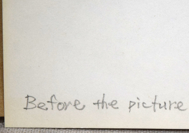 マルク・シャガール(Marc Chagall)「Before the Picture」リトグラフ 裏側拡大画像