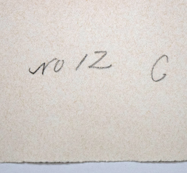 マルク・シャガール(Marc Chagall)「ダビデの詩篇」よりPL.12 エッチング・アクアチント(銅版画) 裏側拡大画像