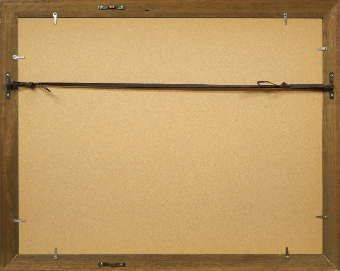 陜西歴史博物館印・芸術画廊 額縁裏側画像