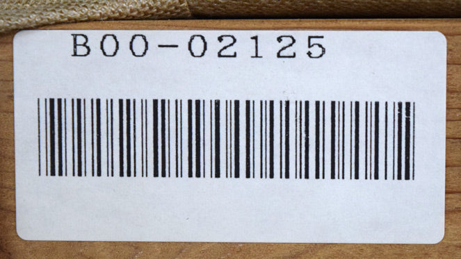 多田博一「フクロウ」油絵・SM 「一枚の繪」管理番号シール