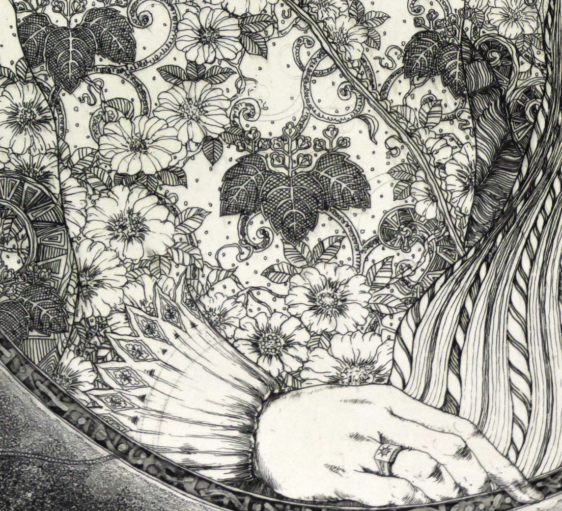 多賀新「無題」エッチング(銅版画) 拡大画像5