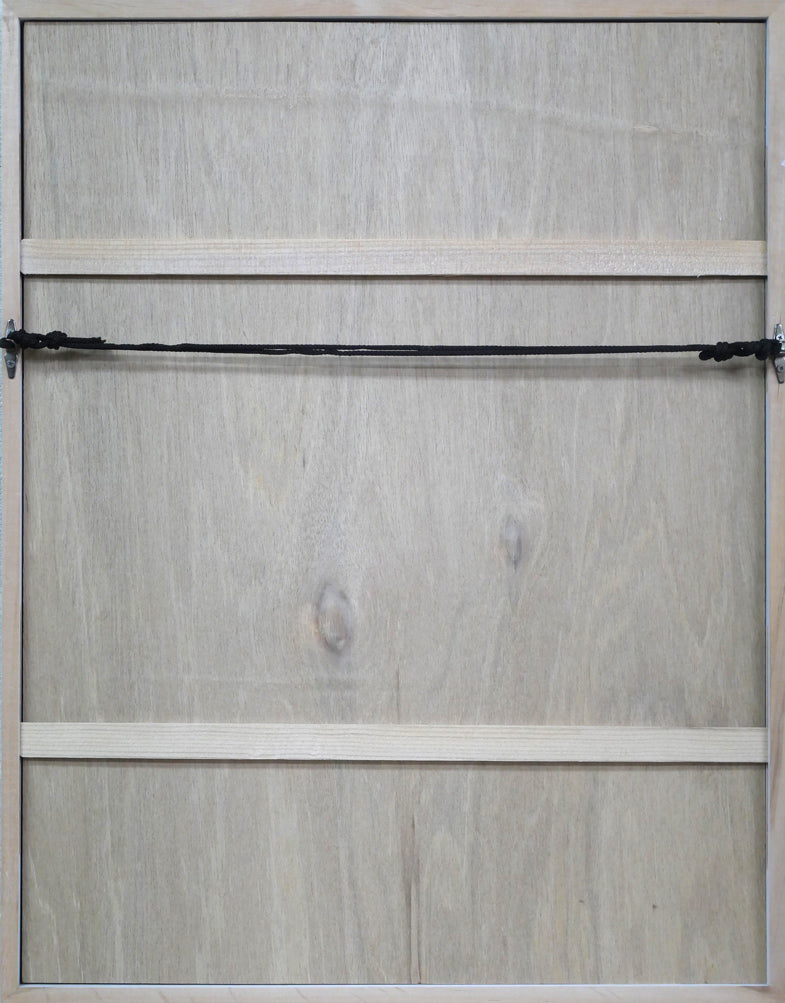 多賀新「無題」エッチング(銅版画) 額縁裏側画像