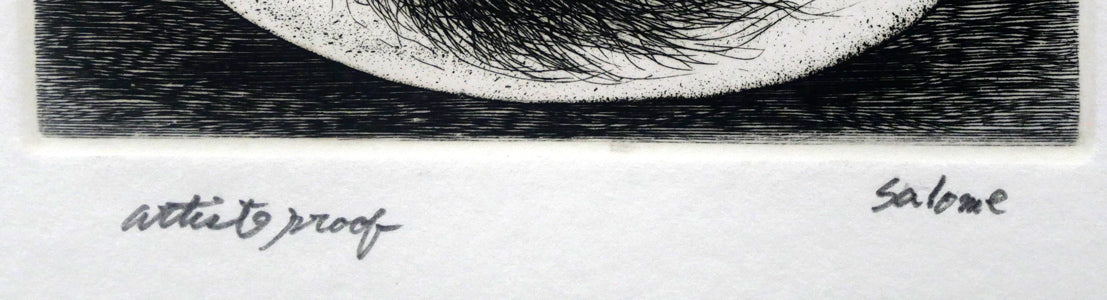 多賀新「Salome・Prism・Key(蔵書票)」エッチング(銅版画) 限定番号(AP=作家保存版)、タイトル