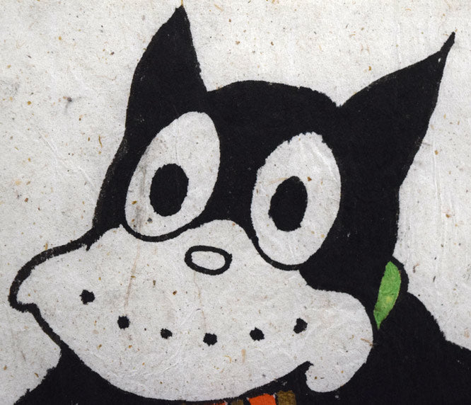 田河水泡「のらくろ」肉筆彩色画 拡大画像1