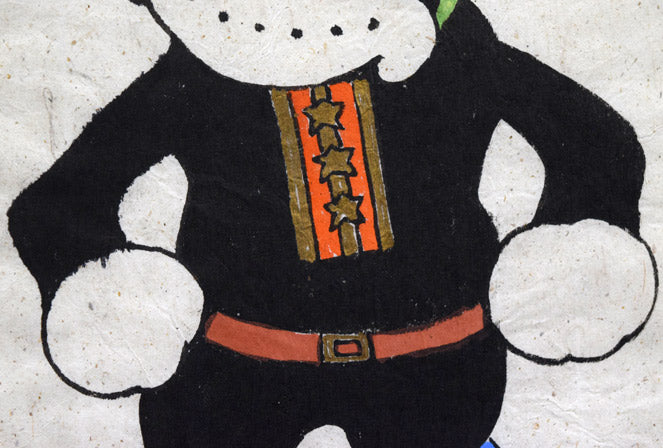 田河水泡「のらくろ」肉筆彩色画 拡大画像2