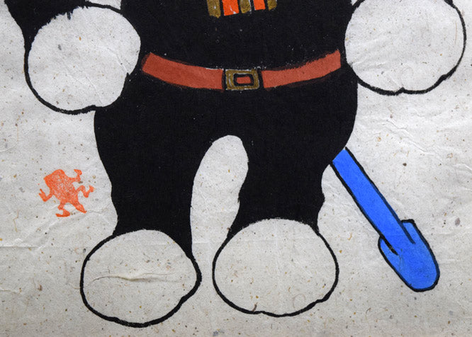 田河水泡「のらくろ」肉筆彩色画 拡大画像3