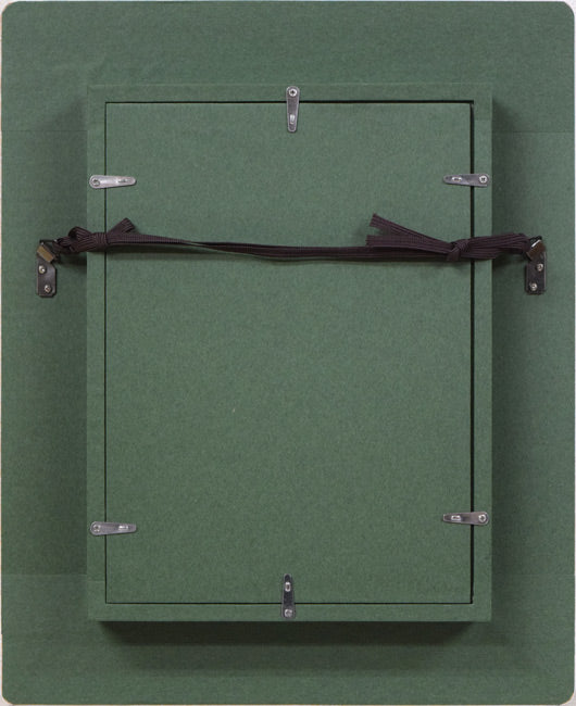 高橋英生「コスモス」油絵・SM 額縁裏側画像