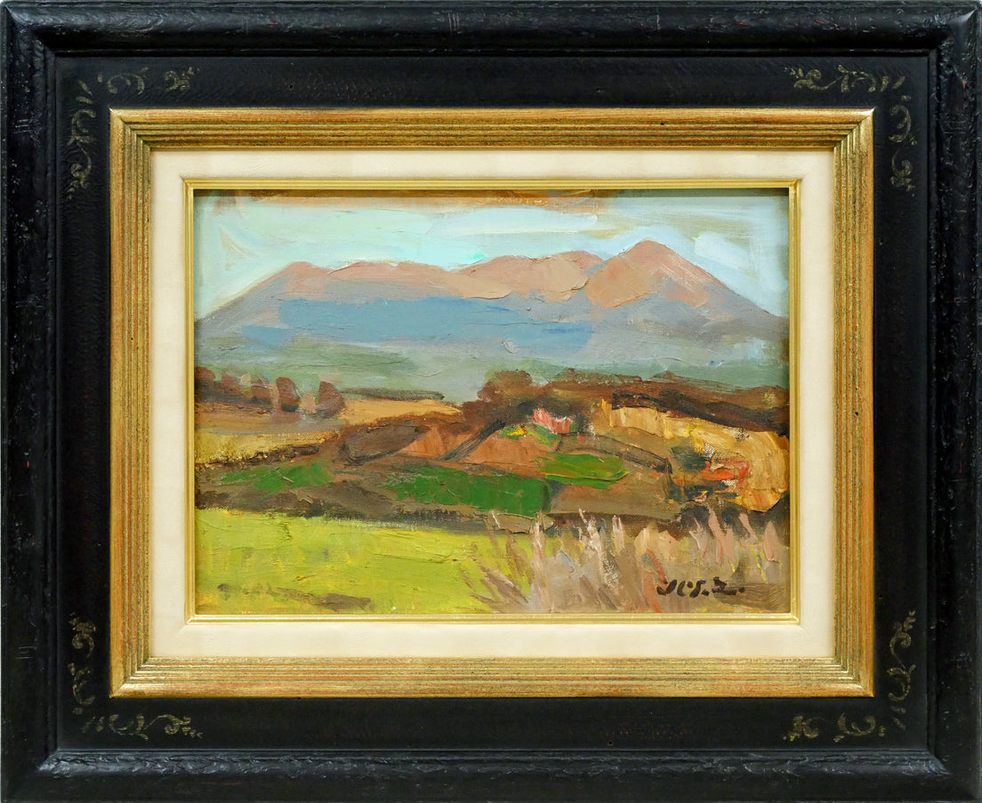 高橋北修「秋の大雪山」油絵・F4号