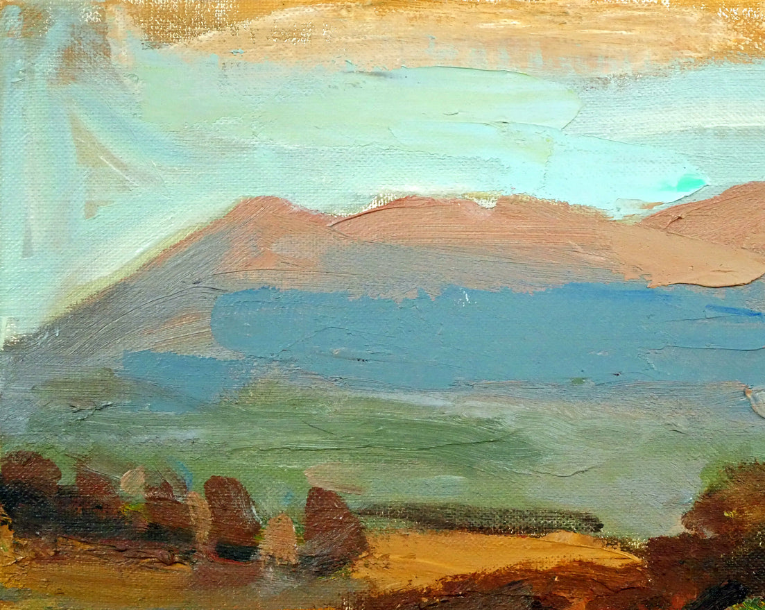 高橋北修「秋の大雪山」油絵・F4号 拡大画像1