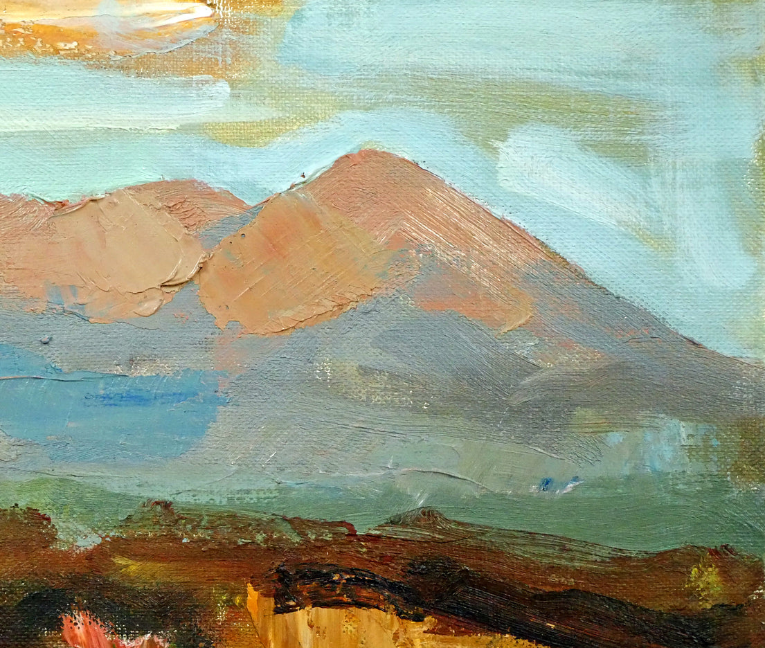 高橋北修「秋の大雪山」油絵・F4号 拡大画像2