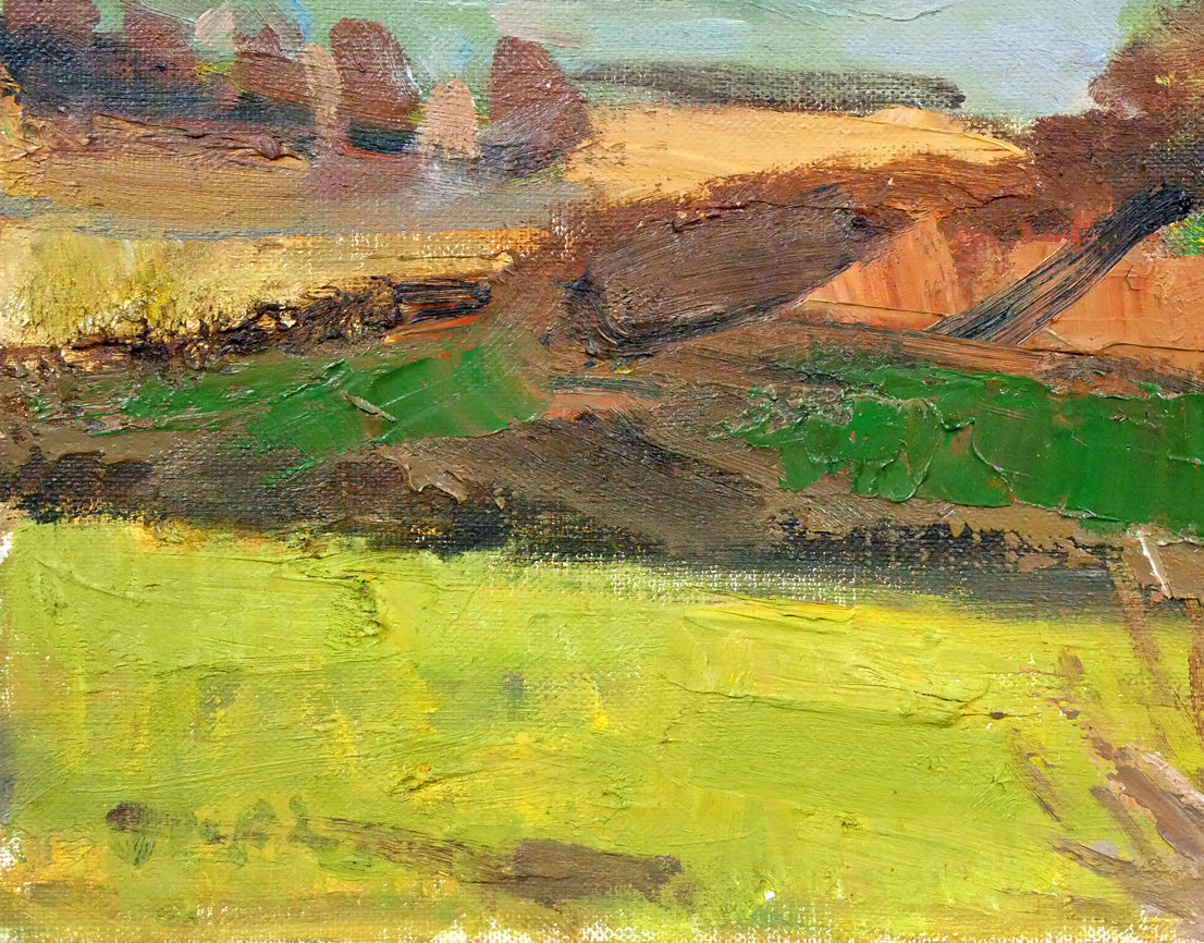 高橋北修「秋の大雪山」油絵・F4号 拡大画像3