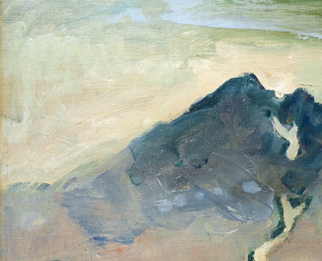 高橋北修「芦別岳」油絵・F8号 拡大画像1