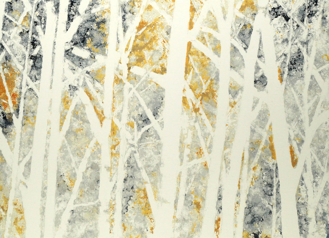 高橋英生「吹雪のあと」シルクスクリーン版画 拡大画像4