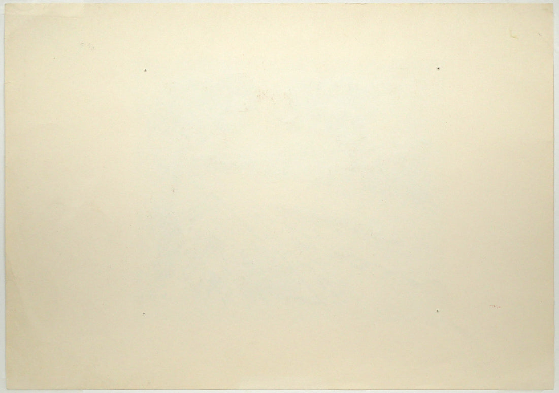 高橋揆一郎「北海タイムス・挿絵漫画」肉筆水墨画 作品裏側画像