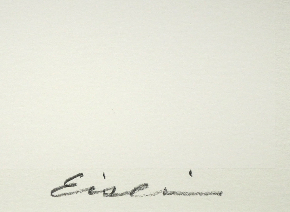 高橋英生「黄色い花」シルクスクリーン版画 本人直筆鉛筆サイン