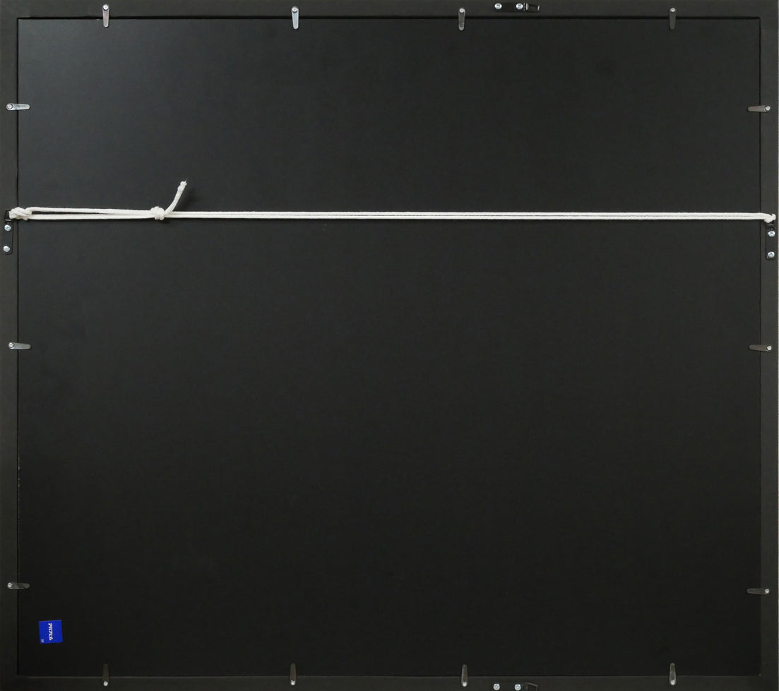 高橋英生「黄色い花」シルクスクリーン版画 額縁裏側画像