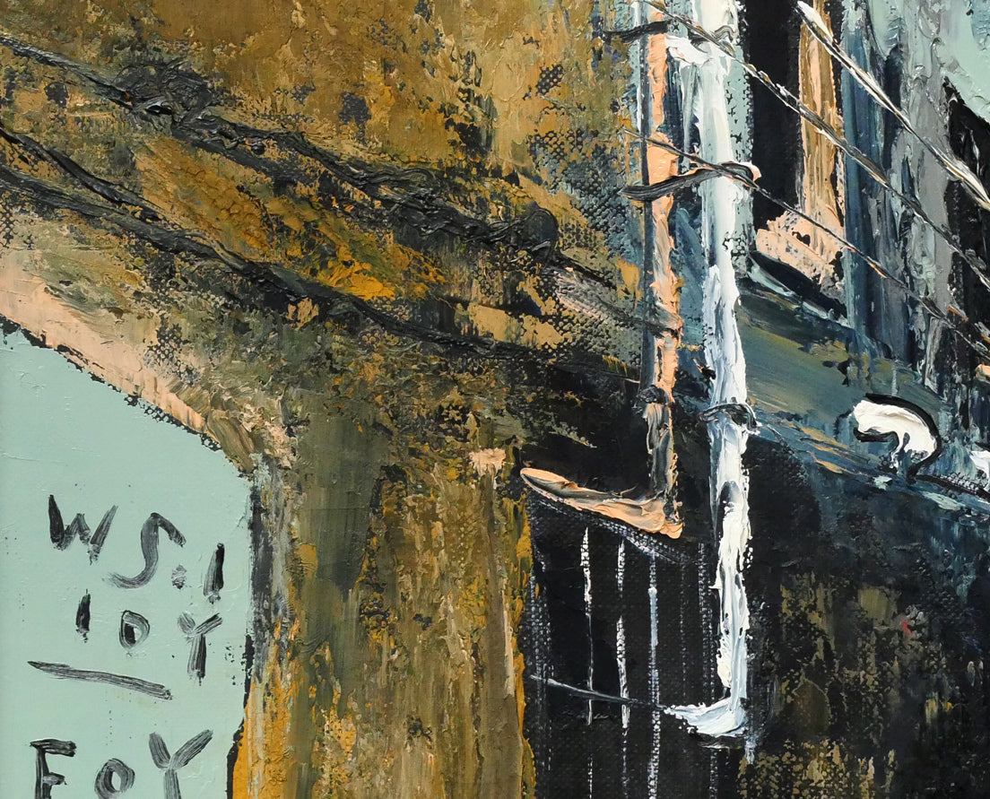 高橋哲夫「スペインの路地裏」油絵・F12号 拡大画像3